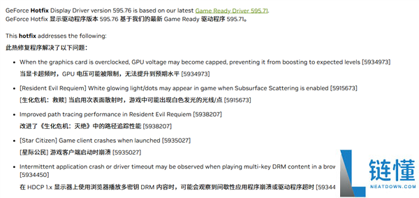 处理GPU限压机能下落问题：NVIDIA告急发布595.76热修复驱动,