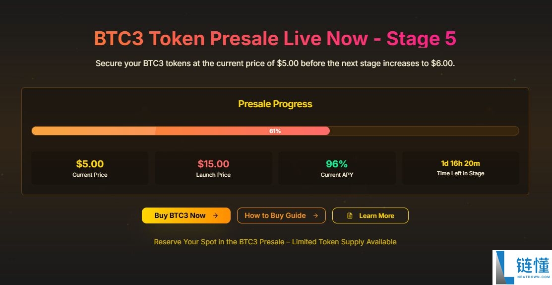 什么是Bitcoin Swift（BTC3）？BTC3代币经济学、路线图及价格预测
