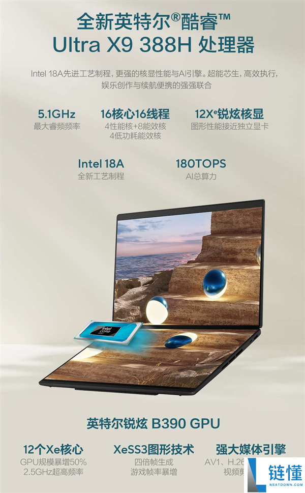 酷睿Ultra X9+双2.8K OLED屏,华硕灵耀14双屏2026可谓办公神器