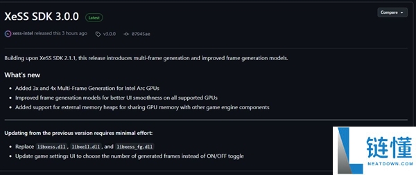 Intel XeSS <font color=