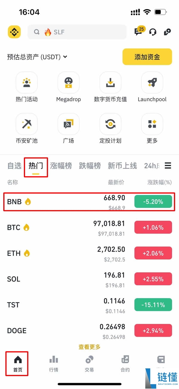 喜报：币安币（BNB币）过去24小时里价格创新高 永续合约与链上模因币助力