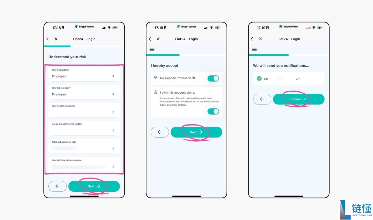 Bitget钱包Fiat24联名卡开卡操作步骤教程