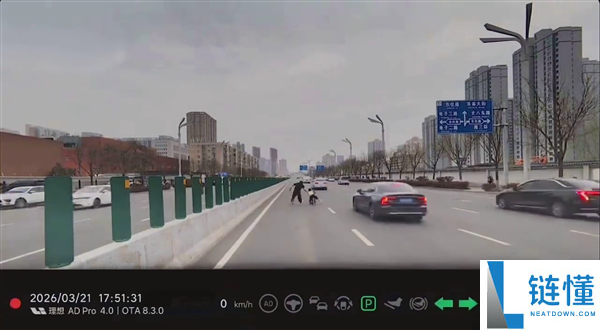 惊险刹时,小孩闯入快车道 抱负车主告急泊车飞奔救人