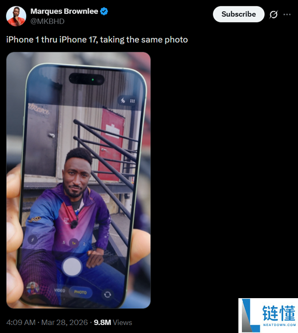 看懵了,初代iPhone到iPhone 17自拍对照 网友吐槽几近一样