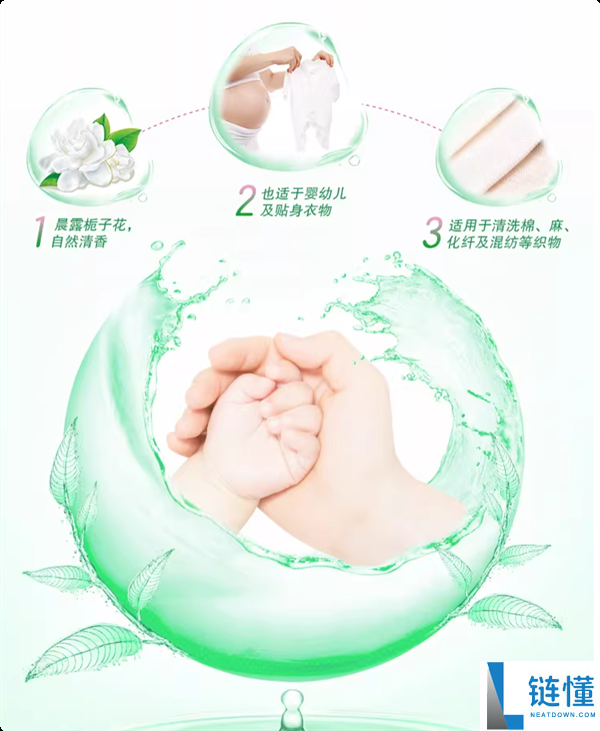 晨露栀子花香：超能双离子洗衣液2.9元/斤新低大促
