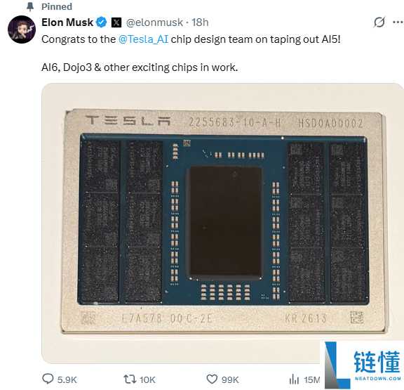 马斯克凌晨官宣：特斯拉 AI5 自驾芯片成功流片，自动驾驶迎来新突破