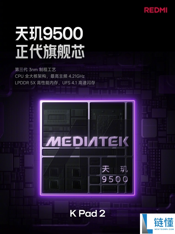 天玑 9500 性能实测：手机 416 万跑分、平板 3 小时满帧，REDMI 双魔王强势登场