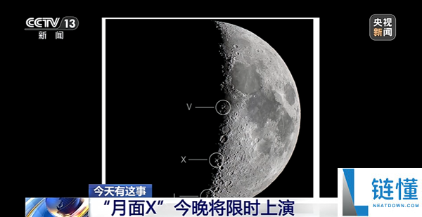 今晚必看！月球光影魔术“月面 X