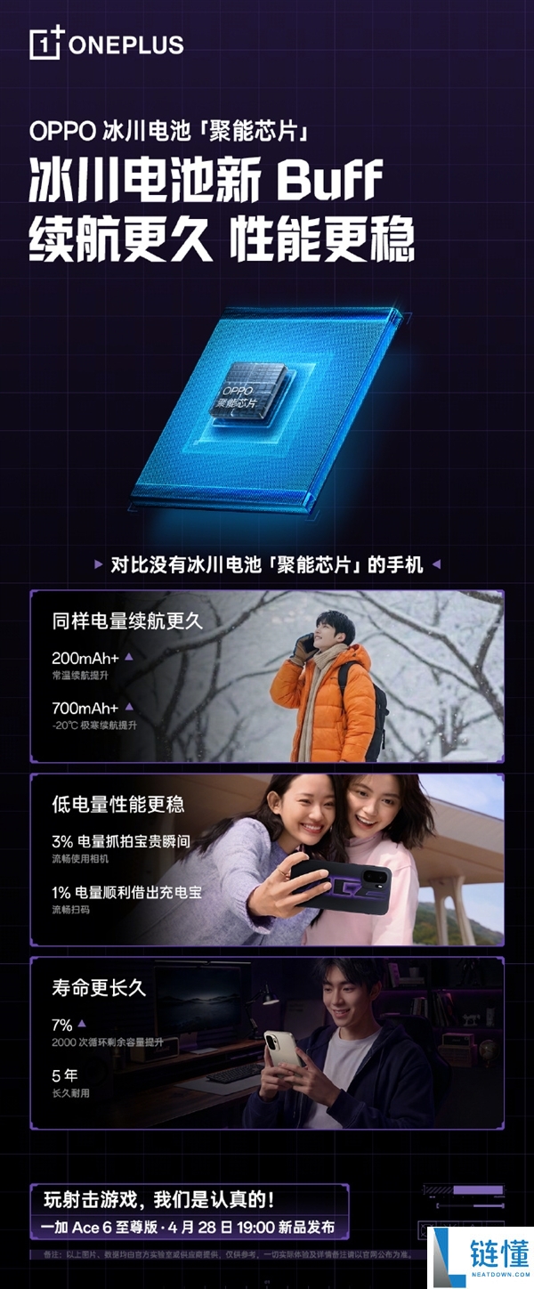 一加 Ace 6 至尊版首发自研电池聚能芯片：低电性能领先行业两年
