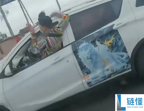 女子开车半个身子探出窗外吓坏旁车！交警回应：当事人存精神异常