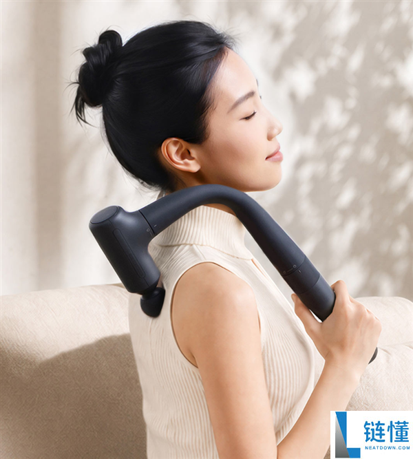 299 元众筹！小米米家长柄筋膜枪 3：自带弯头手柄，轻松按摩后背