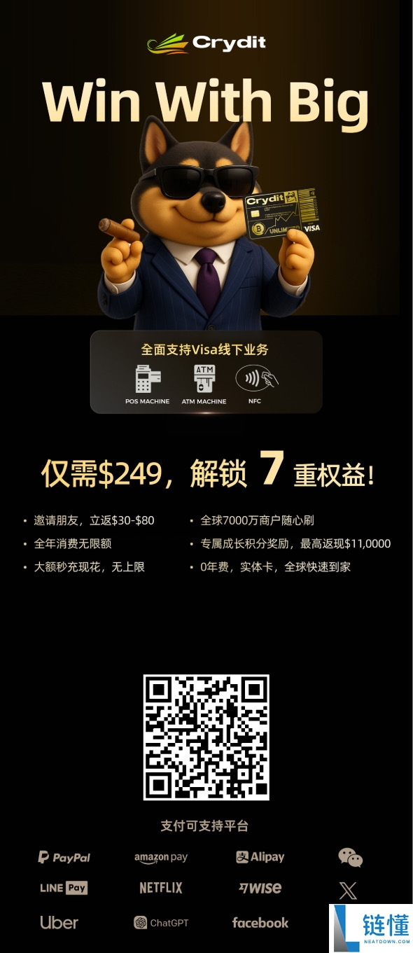 Crydit U 卡开户全攻略：丹麦申请教程，支持大额消费与全球支付
