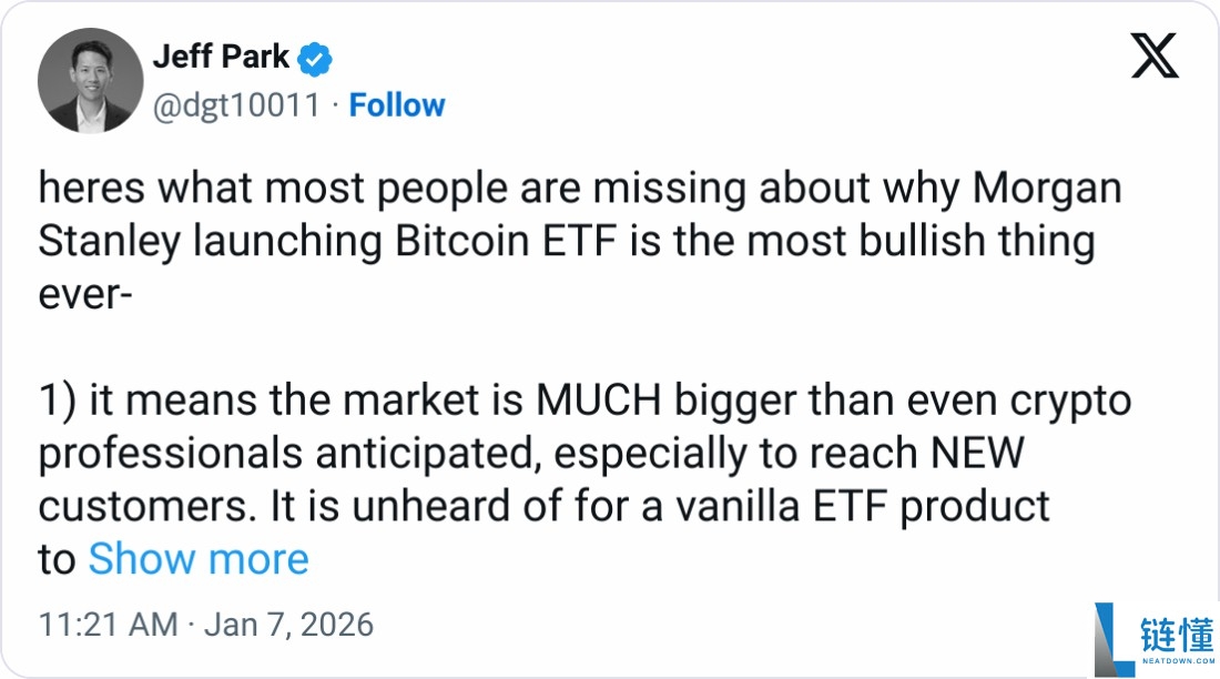 摩根士丹利比特币 ETF：超越资金流入的战略价值深度解析