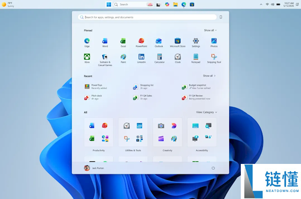 Windows 11 开始菜单与任务栏大改版：界面首曝，你满意吗？