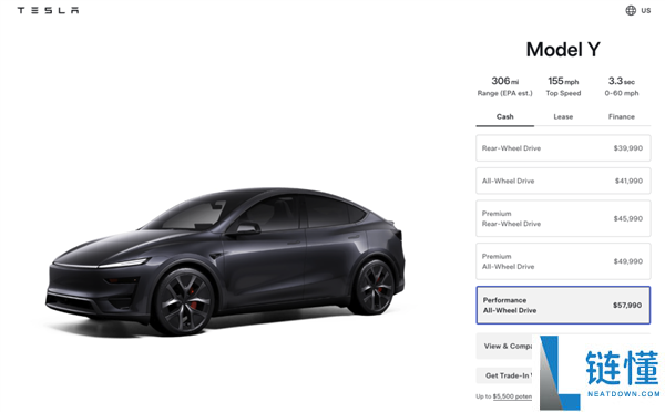 特斯拉 Model Y 涨价：两年来首次调价最高涨 1000 美元