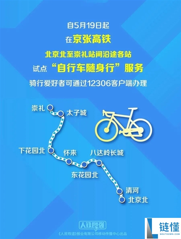 12306 上线自行车托运服务！高铁可带自行车，88 元/辆全国通用