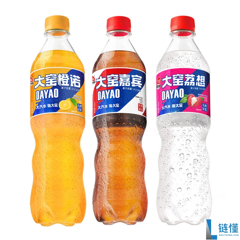 吴京代言！大窑嘉宾果味汽水 520mL*8 瓶仅需 15.9 元，限时大促抢购