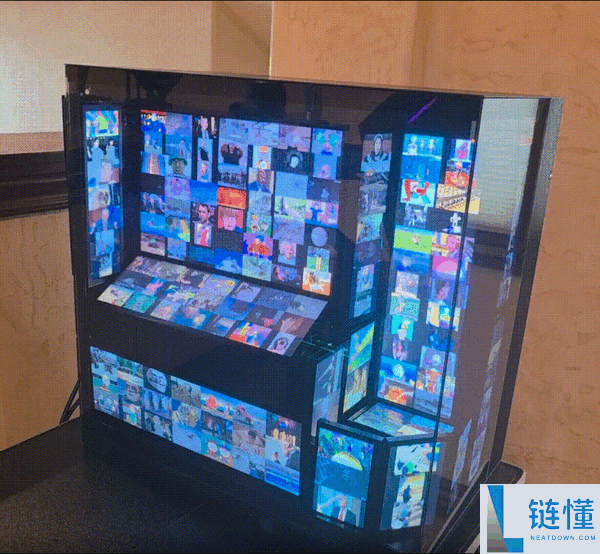 自制动态表情主机：机箱塞入 9 块屏播放 15000 张 GIF，玩家耗时 200 小时打造