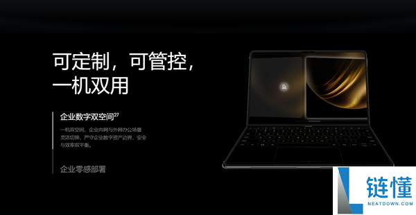 全球首款鸿蒙折叠电脑！华为 MateBook Fold 企业版发布：芯片系统自主可控