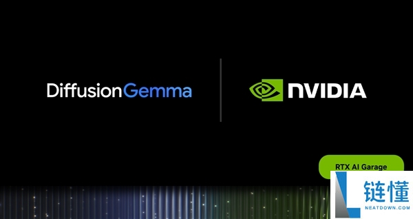 NVIDIA首日支持谷歌DiffusionGemma：RTX和DGX全系列设备实现150 tokens/s性能