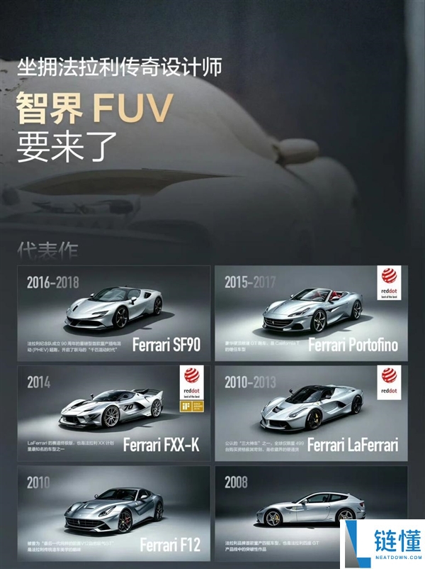 华为智界“科技法拉利”由法拉利前首席设计师打造，余承东称惊艳不止外观
