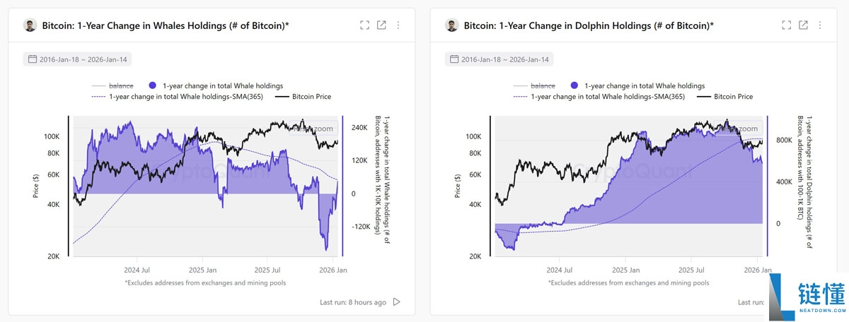 比特币巨鲸抛售结束：2023 年最快抛售后 BTC 持仓量反弹 21%