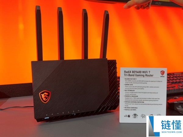 微星推出首款支持NAS的Wi-Fi 7路由器，内置M.2 SSD插槽