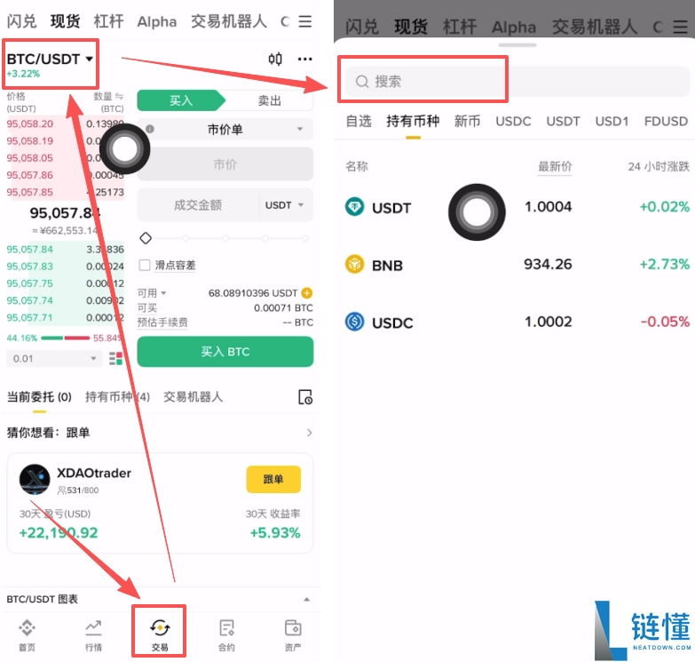 币安新手教程:链上充值、现货交易、理财赚币及提现全流程指南