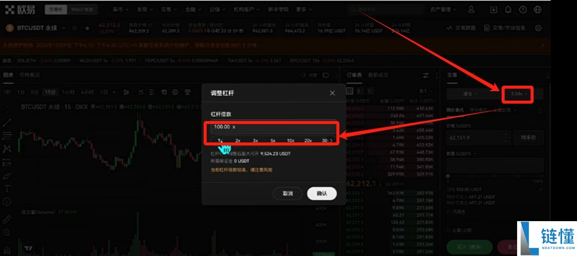 欧易 (OKX) 合约交易新手教程:开仓、止盈止损及做多操作详解