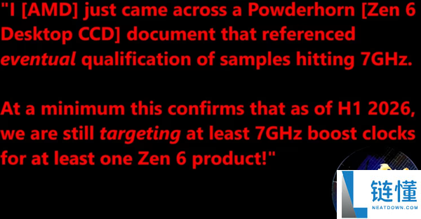 AMD Zen 6桌面处理器首次加速破7GHz：打破Intel i9-14900KS 6.2GHz纪录