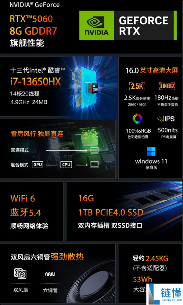 神舟战神T8新款发布:酷睿i7-13650HX搭配满血RTX 5060,限时8499元!