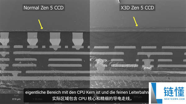 深入拆解9950X3D:揭秘0.005毫米超薄X3D真容!