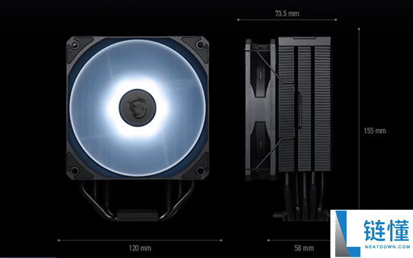 160元微星PRO COREFROZR AR15散热器上市:单塔设计与五热管直触技术解析