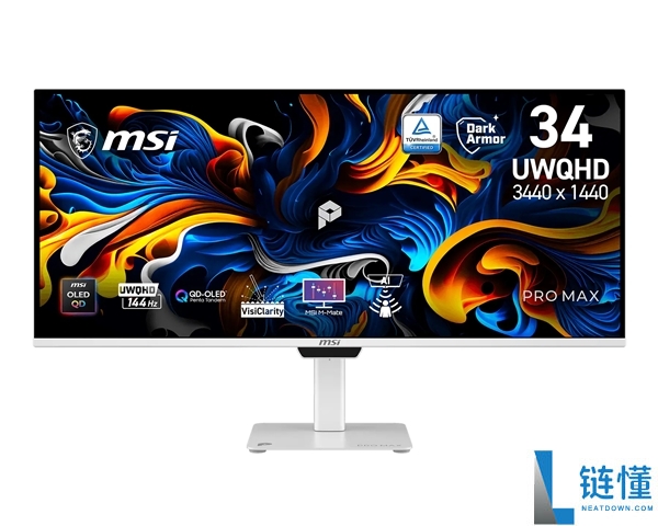 微星发布Mac定制QD-OLED显示器:AI防烧屏、98W双C口及144Hz高刷新率