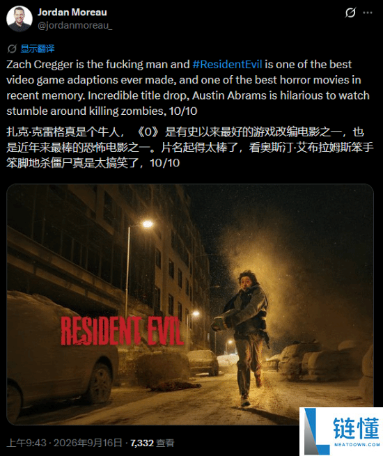 《生化危机:爆发夜》口碑爆棚!史上最佳游戏改编电影解析