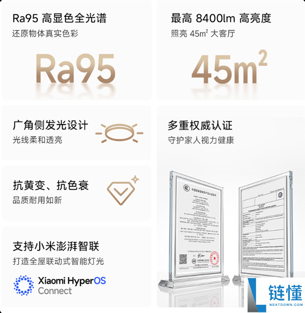 269元起 米家吸顶灯C众筹:Ra95高显色全光谱 广角柔光设计