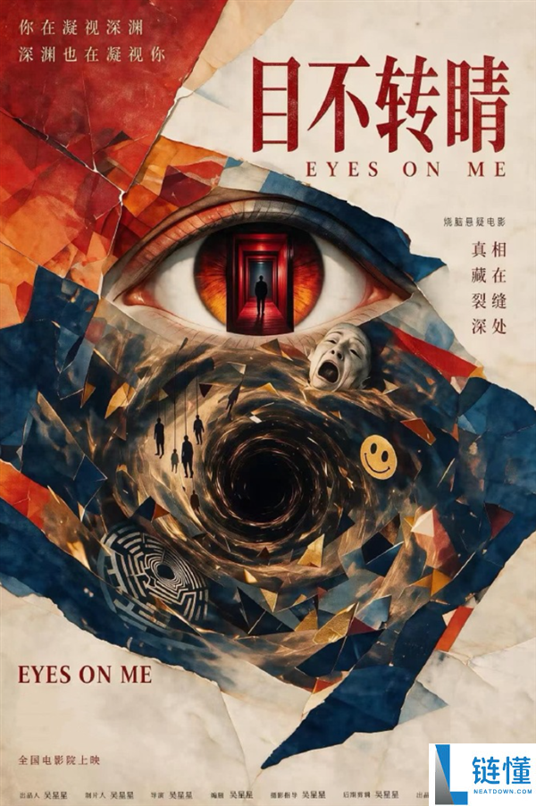 手搓电影《目不转睛》即将上映，导演承诺票房破亿送粉丝10台宝马！