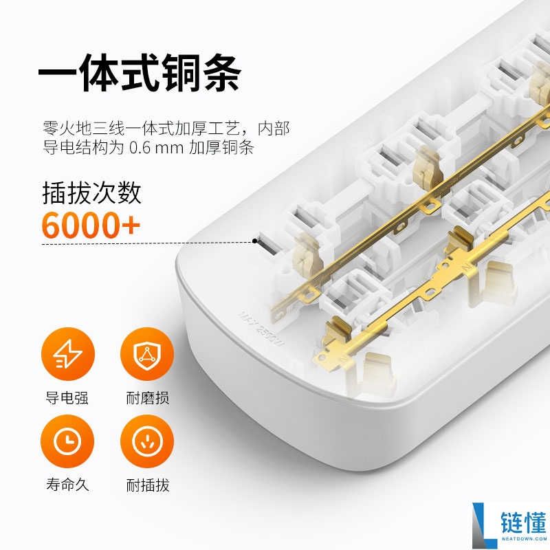 耐750℃高温的喜美诺3位总控插线板促销，限时到手价仅11.9元！