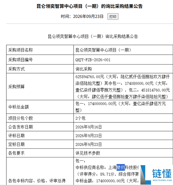 壁仞科技中标1.74亿国产GPU大单：45天内完成供货