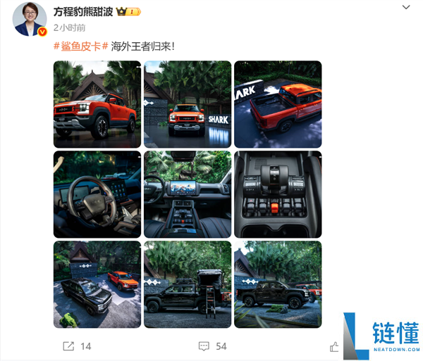 比亚迪鲨鱼皮卡官图发布！海外热销车型预计四季度回国上市