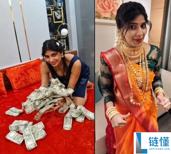 印度女网红炫耀现金与黄金后遭窃，家中财物被掏空